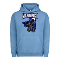 Pigment Pebble Blue mandingo fighter chief, liberian superhero, african ancestry premium t Urban Hoodie - linhVisuals