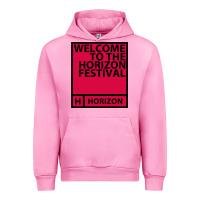 Fuchsia Pink Horizon Festival Urban Hoodie - linhVisuals