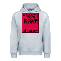 Heather Grey Horizon Festival Urban Hoodie - linhVisuals