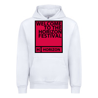 White Horizon Festival Urban Hoodie - linhVisuals