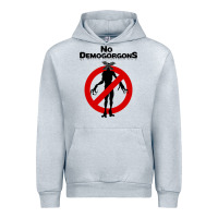 Heather Grey stranger no demogorgons Urban Hoodie - linhVisuals