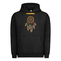Pigment Black chumash tribe native american indian vintage dream catcher t shirt Urban Hoodie - linhVisuals