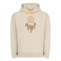 Pigment French Oak chumash tribe native american indian vintage dream catcher t shirt Urban Hoodie - linhVisuals
