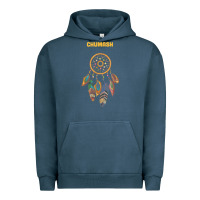 Pigment Midnight Navy chumash tribe native american indian vintage dream catcher t shirt Urban Hoodie - linhVisuals