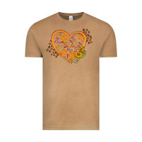 Vintage Camel Western Autumn Heart Vintage Tee - FaDigitalArtStudio