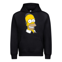 Black the simpsons homer simpson face sweatshirt Urban Hoodie - linhVisuals