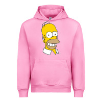 Fuchsia Pink the simpsons homer simpson face sweatshirt Urban Hoodie - linhVisuals