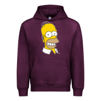 Mauve Wine the simpsons homer simpson face sweatshirt Urban Hoodie - linhVisuals