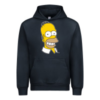 Navy the simpsons homer simpson face sweatshirt Urban Hoodie - linhVisuals
