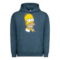 Pigment Midnight Navy the simpsons homer simpson face sweatshirt Urban Hoodie - linhVisuals