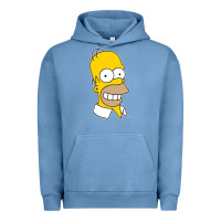 Pigment Pebble Blue the simpsons homer simpson face sweatshirt Urban Hoodie - linhVisuals