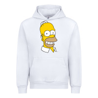 White the simpsons homer simpson face sweatshirt Urban Hoodie - linhVisuals