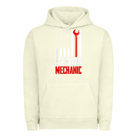 Pigment Pistachio elevator mechanic american flag gift for elevator technician t shirt Urban Hoodie - linhVisuals