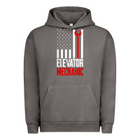 Pigment Tornado elevator mechanic american flag gift for elevator technician t shirt Urban Hoodie - linhVisuals