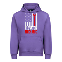 Tulip elevator mechanic american flag gift for elevator technician t shirt Urban Hoodie - linhVisuals