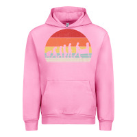 Fuchsia Pink vintage retro evolution of the pinball lover premium t shirt Urban Hoodie - linhVisuals