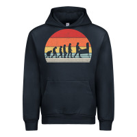 Navy vintage retro evolution of the pinball lover premium t shirt Urban Hoodie - linhVisuals