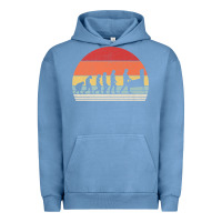 Pigment Pebble Blue vintage retro evolution of the pinball lover premium t shirt Urban Hoodie - linhVisuals