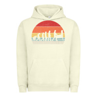 Pigment Pistachio vintage retro evolution of the pinball lover premium t shirt Urban Hoodie - linhVisuals