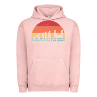 Pigment Salmon vintage retro evolution of the pinball lover premium t shirt Urban Hoodie - linhVisuals