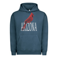 Pigment Midnight Navy black vintage cardinal red bird arizona az gifts premium t shirt Urban Hoodie - linhVisuals