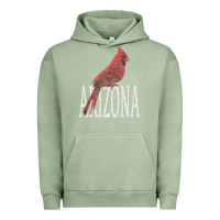 Pigment Oil Green black vintage cardinal red bird arizona az gifts premium t shirt Urban Hoodie - linhVisuals