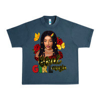Midnight Navy black girl magic Urban Heavy Tee - FaDigitalArtStudio