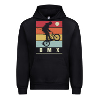 Black bmx vintage bike fans kids gift boys bmx pullover hoodie Urban Hoodie - linhVisuals