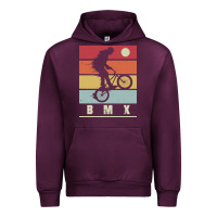 Mauve Wine bmx vintage bike fans kids gift boys bmx pullover hoodie Urban Hoodie - linhVisuals