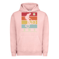 Pigment Salmon bmx vintage bike fans kids gift boys bmx pullover hoodie Urban Hoodie - linhVisuals