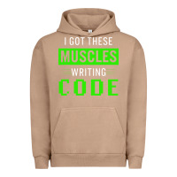 Pigment Burro funny programmer writing code muscles meme for computer geek Urban Hoodie - linhVisuals