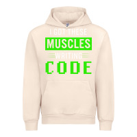 Sandshell funny programmer writing code muscles meme for computer geek Urban Hoodie - linhVisuals