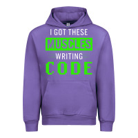 Tulip funny programmer writing code muscles meme for computer geek Urban Hoodie - linhVisuals