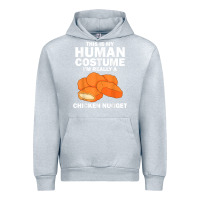 Heather Grey funny chicken nugget costume for kids fashion nugget foodie t shirt Urban Hoodie - linhVisuals