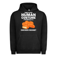 Pigment Black funny chicken nugget costume for kids fashion nugget foodie t shirt Urban Hoodie - linhVisuals