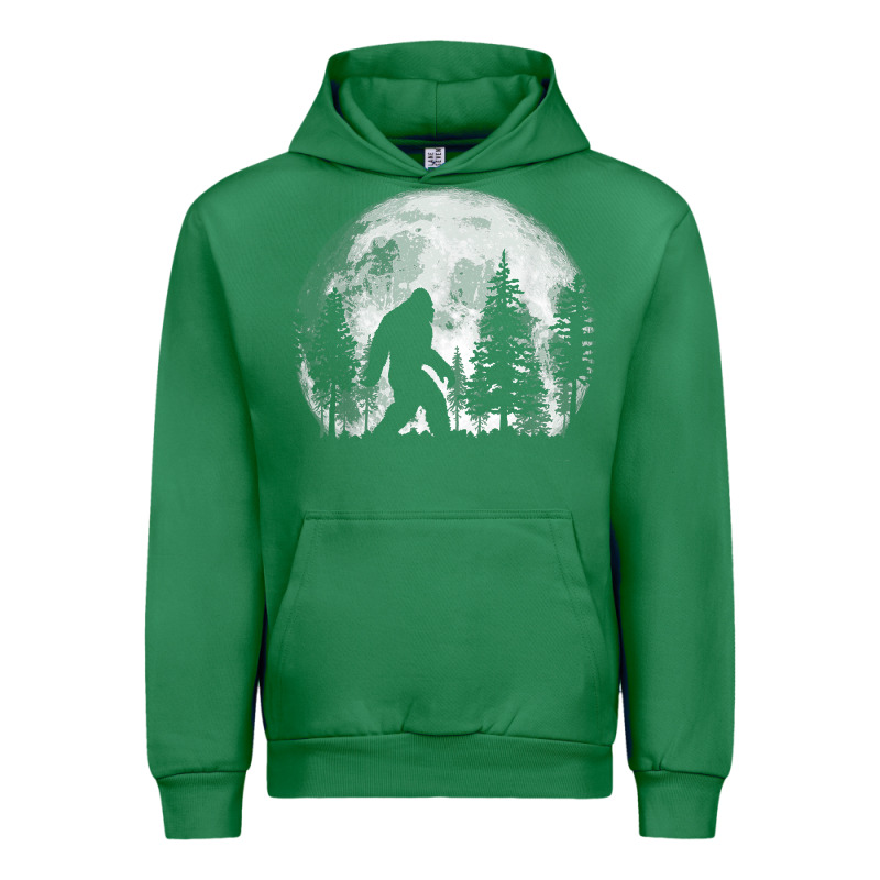 Bigfoot In The Forest Hiding At Night Full Moon Trees Nature T Shirt Urban Hoodie by linhVisuals | Teevron