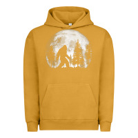 Pigment Peanut Butter bigfoot in the forest hiding at night full moon trees nature t shirt Urban Hoodie - linhVisuals
