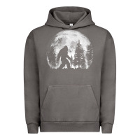 Pigment Tornado bigfoot in the forest hiding at night full moon trees nature t shirt Urban Hoodie - linhVisuals