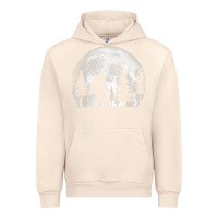Sandshell bigfoot in the forest hiding at night full moon trees nature t shirt Urban Hoodie - linhVisuals