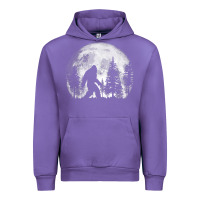 Tulip bigfoot in the forest hiding at night full moon trees nature t shirt Urban Hoodie - linhVisuals