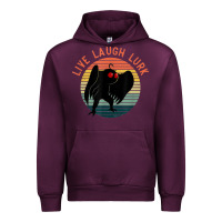 Mauve Wine mothman live laugh lurk Urban Hoodie - linhVisuals