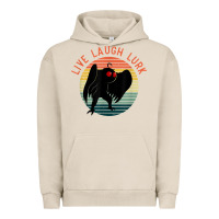 Pigment French Oak mothman live laugh lurk Urban Hoodie - linhVisuals