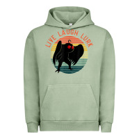 Pigment Oil Green mothman live laugh lurk Urban Hoodie - linhVisuals