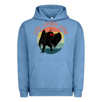 Pigment Pebble Blue mothman live laugh lurk Urban Hoodie - linhVisuals