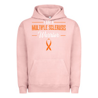Pigment Salmon multiple sclerosis warrior autoimmune disease orange ribbon Urban Hoodie - linhVisuals