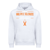 White multiple sclerosis warrior autoimmune disease orange ribbon Urban Hoodie - linhVisuals
