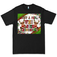 Black just a girl who loves reindeer Premium Tee - CowGirlArtShop