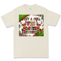 Bone just a girl who loves reindeer Premium Tee - CowGirlArtShop
