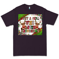Plum just a girl who loves reindeer Premium Tee - CowGirlArtShop