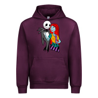 Mauve Wine jack  and sally Urban Hoodie - linhVisuals